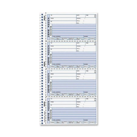 Rediform Book, Msg, Phone, Self-Stick Pk RED50750